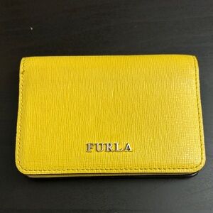 Furla Yellow Card Holder